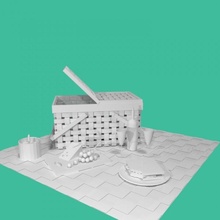 piquenique cesta tinkercad 3d print model - Mito3D