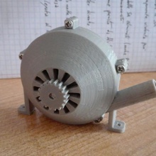 UFO Turbine motore ricambio parti turbina serbatoio ingegneria 3d print model - Mito3D