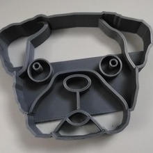 bulldog cookie cutter & garden dog face cook cookies cut 3d print model - Mito3D