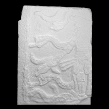 relief people snakes flowers scan chichen-itza postclassic-maya 3d print model - Mito3D