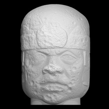san Lorenzo colossal tête analyse monument olmèque San 3d print model - Mito3D