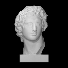 Alexander harika taramak 3 boyutlu yazdırılabilir baş adam Vesika heykel mermer 3d print model - Mito3D