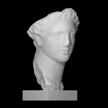 diana nemi scan face goddess head portrait sculpture woman godess 3d print model - Mito3D