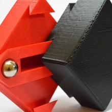 trancando cauda andorinha enigma caixa brinquedos jogos 3d print model - Mito3D