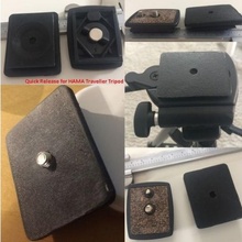 hama traveller quick release plate gadgets & electronics photography spare tripod quick-release 3d print model - Mito3D
