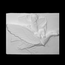 cupido céu Varredura amor Águia escultura mármore vôo alívio Eros Thorvaldsen 3d print model - Mito3D