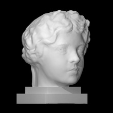 unknown head scan face girl portrait woman thorvaldsen 3d print model - Mito3D