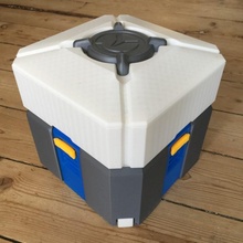 Overwatch Beute Box getrennt farbig Teile Ventilator Kunst Videospiel Schneesturm Fan Art 3d print model - Mito3D