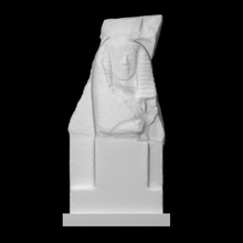 frammento metopa scansione architettura decorazione scultura tempio calcare 3d print model - Mito3D