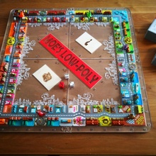 moe's poly board games city fun monopoly miniature boardgame moe 3d print model - Mito3D