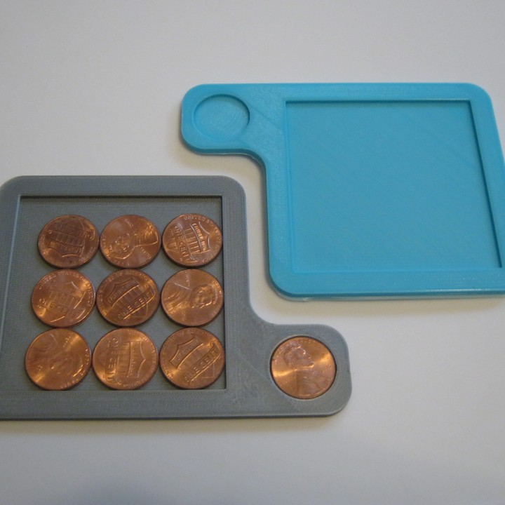 penny puzzle jouets Jeux Jeu jouet argent 3 dpuzzles 3D print model - Mito3D