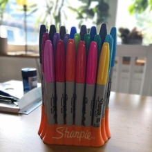 21 Sharpie suporte logotipo jardim caneta 3d print model - Mito3D