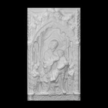 vierge enfant anges analyse Jésus sculpture Madone Florence Marie soulagement Christ argile 3d print model - Mito3D