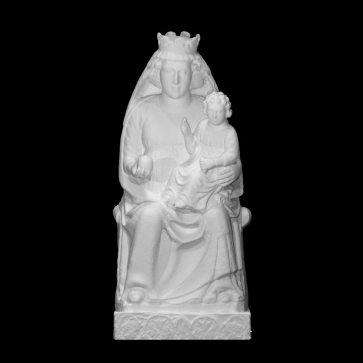 Madonna Scan Jesus Mutter Kind religiös Maria Christus Jungfrau gesegnet 3D print model - Mito3D