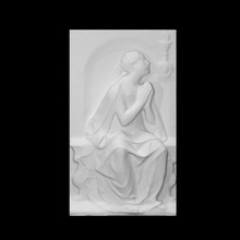 faith scan figure sculpture woman marble relief allegory fait 3d print model - Mito3D