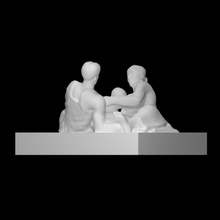 famille analyse figure homme sculpture statue femme enfant grog tchèque 3d print model - Mito3D