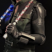 noir veuve infini guerre épaule coude genou coussinets accessoires cosplay armure soutenir vengeurs noire l'infini 3d print model - Mito3D