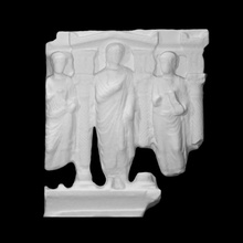 sarcophage christtusrelief analyse sculpture statue marbre soulagement fragment 3d print model - Mito3D