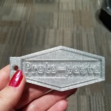 filament sample chip proto-pasta fashion & accessories keychain tag pantone protopasta 3d print model - Mito3D