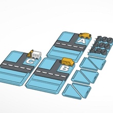 strada 2 base monopolio tavola Giochi 3d print model - Mito3D