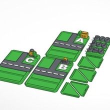 strada 7 base monopolio tavola Giochi 3d print model - Mito3D