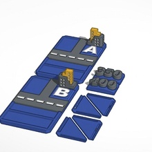 strada 8 base monopolio tavola Giochi 3d print model - Mito3D