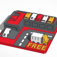 free parking monopoly board games 3d print model - Mito3D