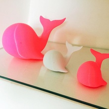 pinksie whale & garden decoration 3d print model - Mito3D
