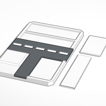 rua branco Monopólio borda jogos 3d print model - Mito3D