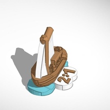 comerciante Embarcacion catan tablero juegos 3d print model - Mito3D
