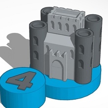 politics fortress 4 catan board games 3d print model - Mito3D