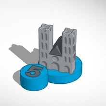 politica Cattedrale 5 catan tavola Giochi 3d print model - Mito3D