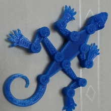 articulated lizard toys & games animal keychain lezard 3d print model - Mito3D