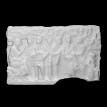 fragment sarcophagus scan roman sculpture marble relief 3d print model - Mito3D