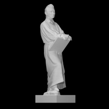 karl friedrich Schinkel scansione libro figura uomo ritratto scultura statua fighe 3d print model - Mito3D