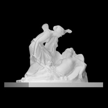 amor psyché analyse figure l'amour sculpture statue couple Cupidon Éros 3d print model - Mito3D