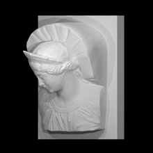 queen luise scan bust face head sculpture woman sleeping 3d print model - Mito3D
