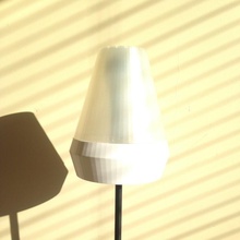 mk1 universal lamp shade & garden lampshade diy music ikea acoustic maker upcycle bedside tinkercad ikeahack bluetooth lightupmylife sengled filamentum 3d print model - Mito3D