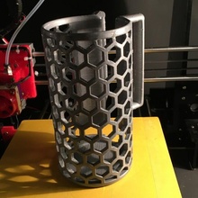 plastic milk bag holder hexagon pattern & garden holders 3d print model - Mito3D
