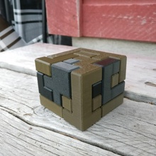 extremely difficult 5x5x4 puzzle cube toys & games challenge hard 5x5x5 3d print model - Mito3D