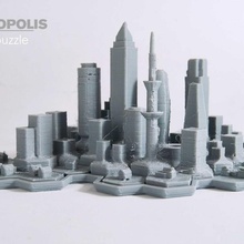 metropolis 3d puzzle toys & games building city game skyline toy challenge makeanything 3d print model - Mito3D