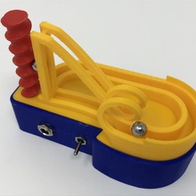 marblevator mini loop toys & games marble machine 3d print model - Mito3D