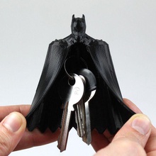 batman keyring fan art keyholder toy ninjaflex darkknight comicbook anti-stress pocket 3d print model - Mito3D
