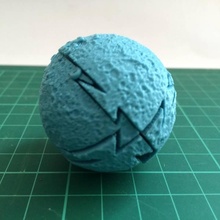 moon 4-part puzzle prototype 0b toys & games vectary pyzzle 3d print model - Mito3D