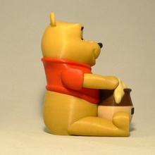 Winnie pooh suave ventilador arte Urso 3d print model - Mito3D