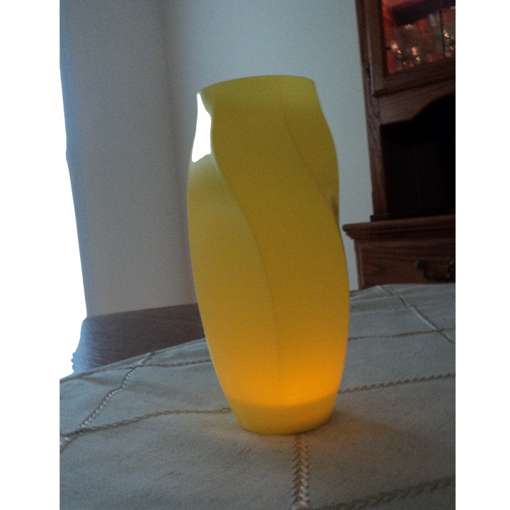 octogone torsion vase jardin froussard twistvase funkyvases 3D print model - Mito3D
