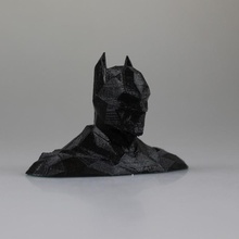 batman poli busto fan art oscuro diversión caballero escultura juguete lowpoly comicbook 3d print model - Mito3D