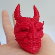 devil head - vr sculpt fan art cool face scary creepy hea 3d print model - Mito3D