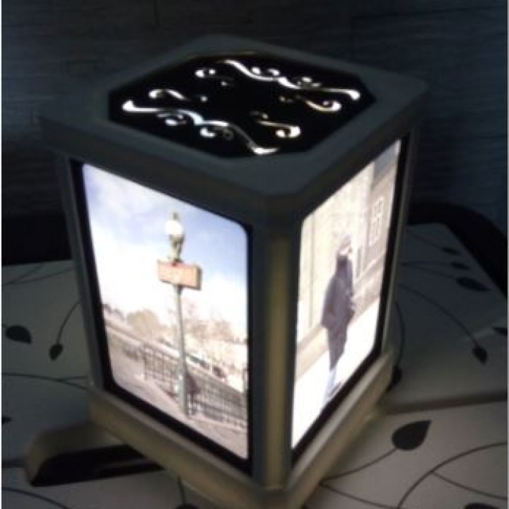 lampe poser Personnalisable giardino foto deco slt 3D print model - Mito3D