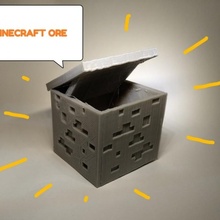 Minecraft instantané boîte ventilateur art 3d print model - Mito3D